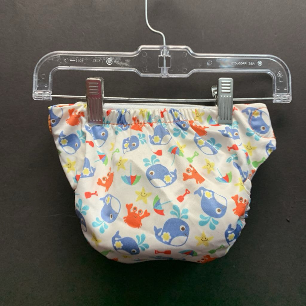 Sea Creatures Cloth Diaper Cover w/Built in Insert (TotsBots)