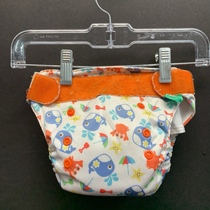 Sea Creatures Cloth Diaper Cover w/Built in Insert (TotsBots)