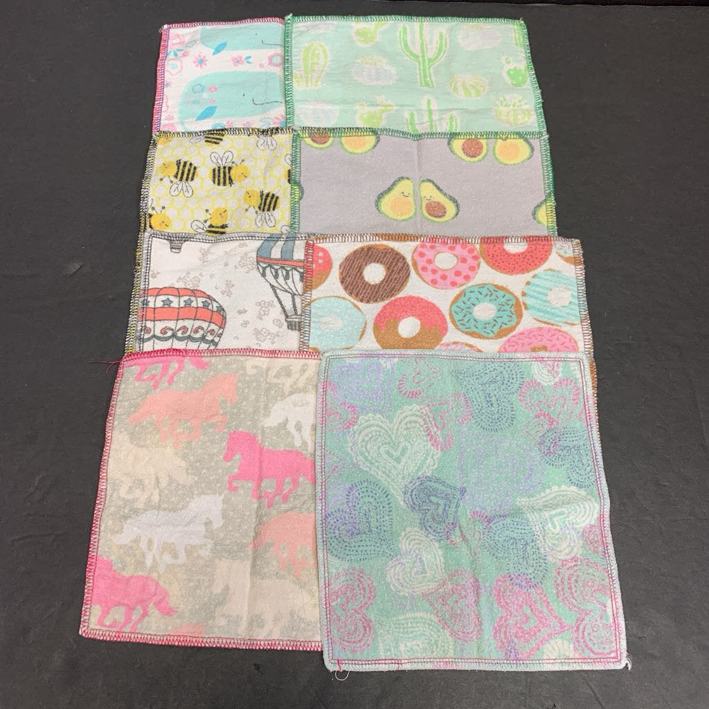 8pk Mini Burp Rags/Cloth Diaper Inserts
