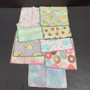 9pk Mini Burp Rags/Cloth Diaper Inserts