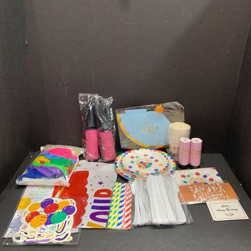 Rainbow Birthday Party Decoration Kit (NEW)