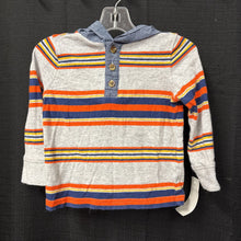 Load image into Gallery viewer, Striped Hooded Shirt
