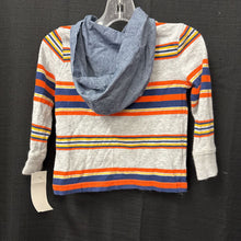 Load image into Gallery viewer, Striped Hooded Shirt
