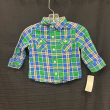 Load image into Gallery viewer, Plaid Button Down Shirt
