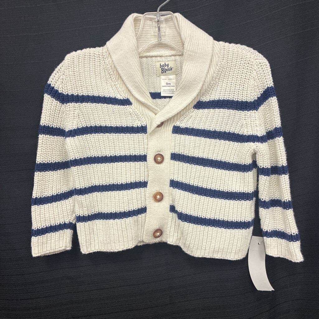 Striped Button Knit Sweater