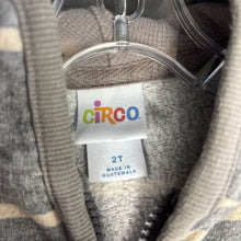 Load image into Gallery viewer, Striped Hooded Zip Sweatshirt
