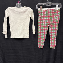 Load image into Gallery viewer, 2pc Plaid Bear Sleepwear
