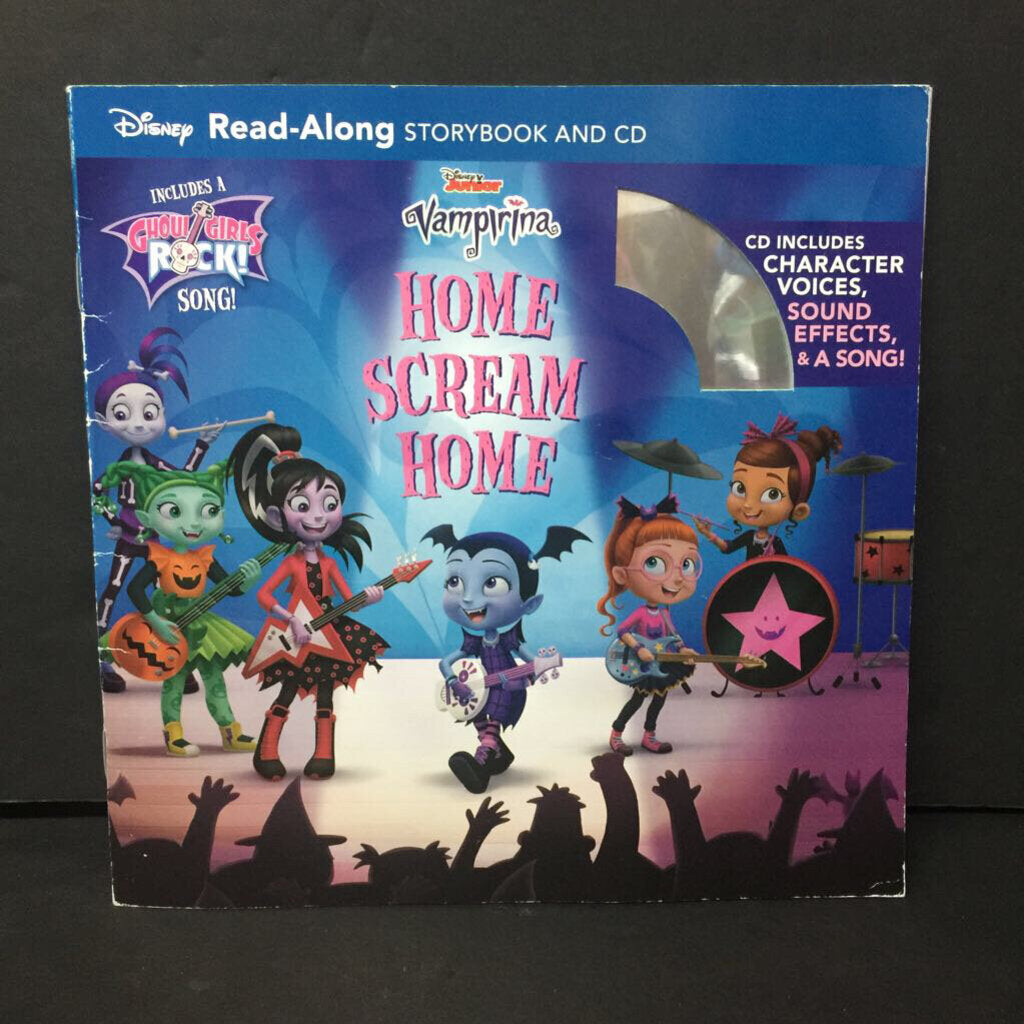 Home Scream Home w/ CD (Disney Junior Vampirina) -character paperback