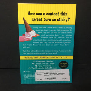 Scream for Ice Cream (Nancy Drew and the Clue Crew) (Carolyn Keene) -series paperback