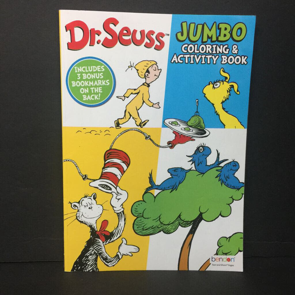 Dr. Seuss Jumbo Coloring & Activity Book -character activity paperback