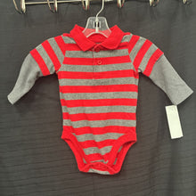Load image into Gallery viewer, Striped Polo Onesie
