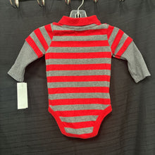 Load image into Gallery viewer, Striped Polo Onesie

