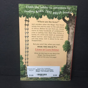 Lions at Lunchtime (Magic Tree House) -series paperback