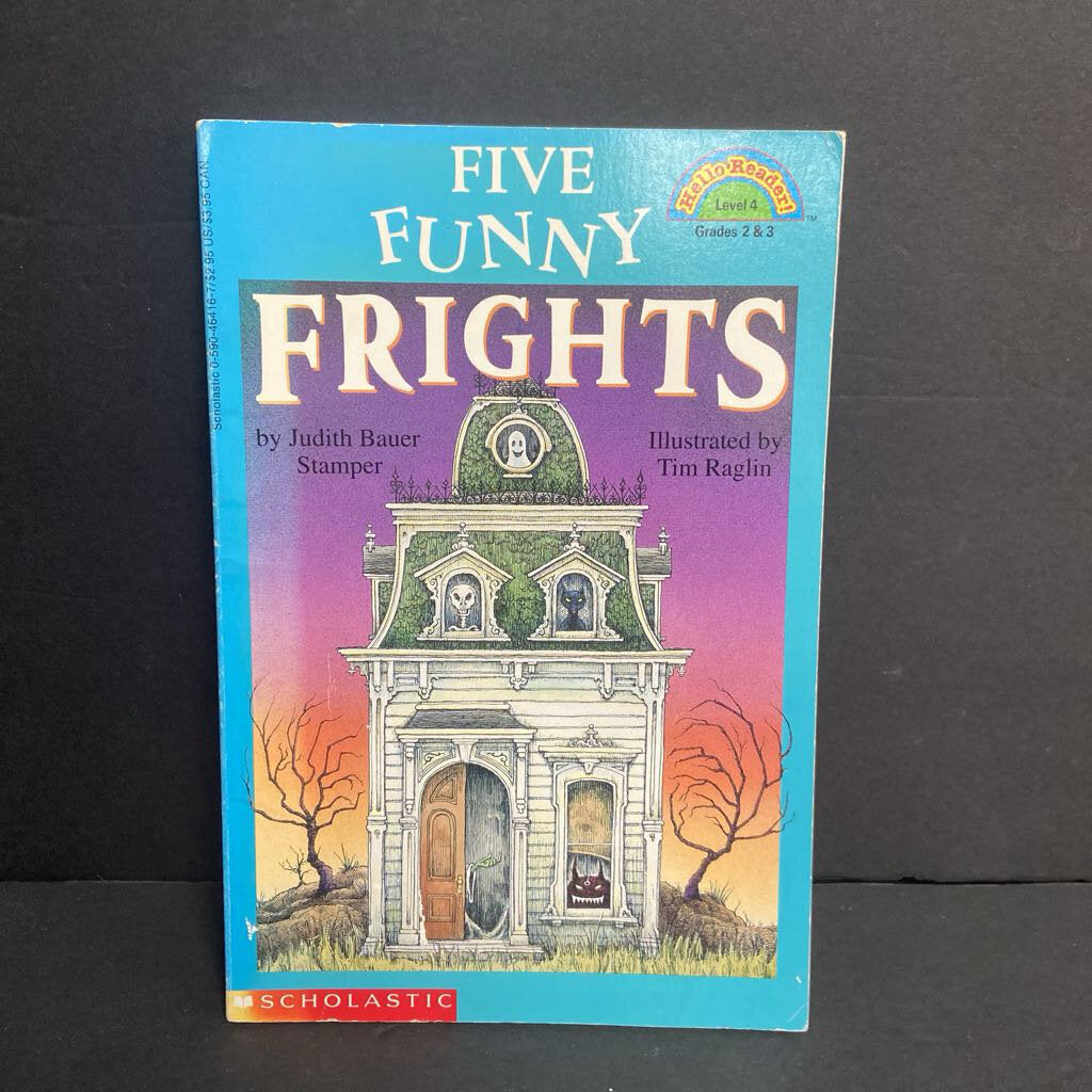 Five Funny Frights (Hello Reader Level 4) (Season: Fall, Holiday: Halloween) (Judith Bauer Stamper) -reader paperback