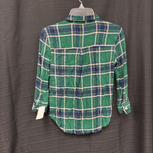 Load image into Gallery viewer, Sparkly Plaid Button Down Top
