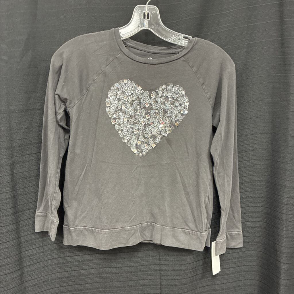 Sequin Heart Top