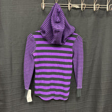 Load image into Gallery viewer, Hooded Striped Button Top
