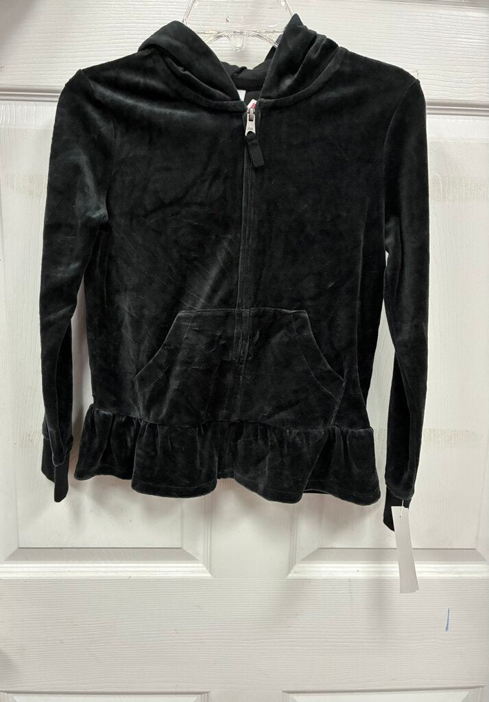Hooded Zip Ruffle Sweatshirt (NEW)