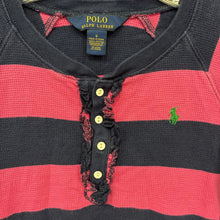 Load image into Gallery viewer, Striped Button Ruffle Top
