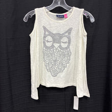 Load image into Gallery viewer, Sparkly Owl Cold Shoulder Top

