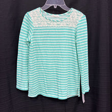 Load image into Gallery viewer, Striped Lace Top
