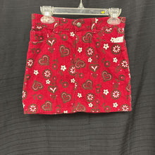 Load image into Gallery viewer, Flower Heart Corduroy Skirt
