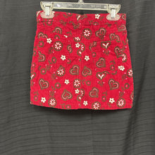 Load image into Gallery viewer, Flower Heart Corduroy Skirt
