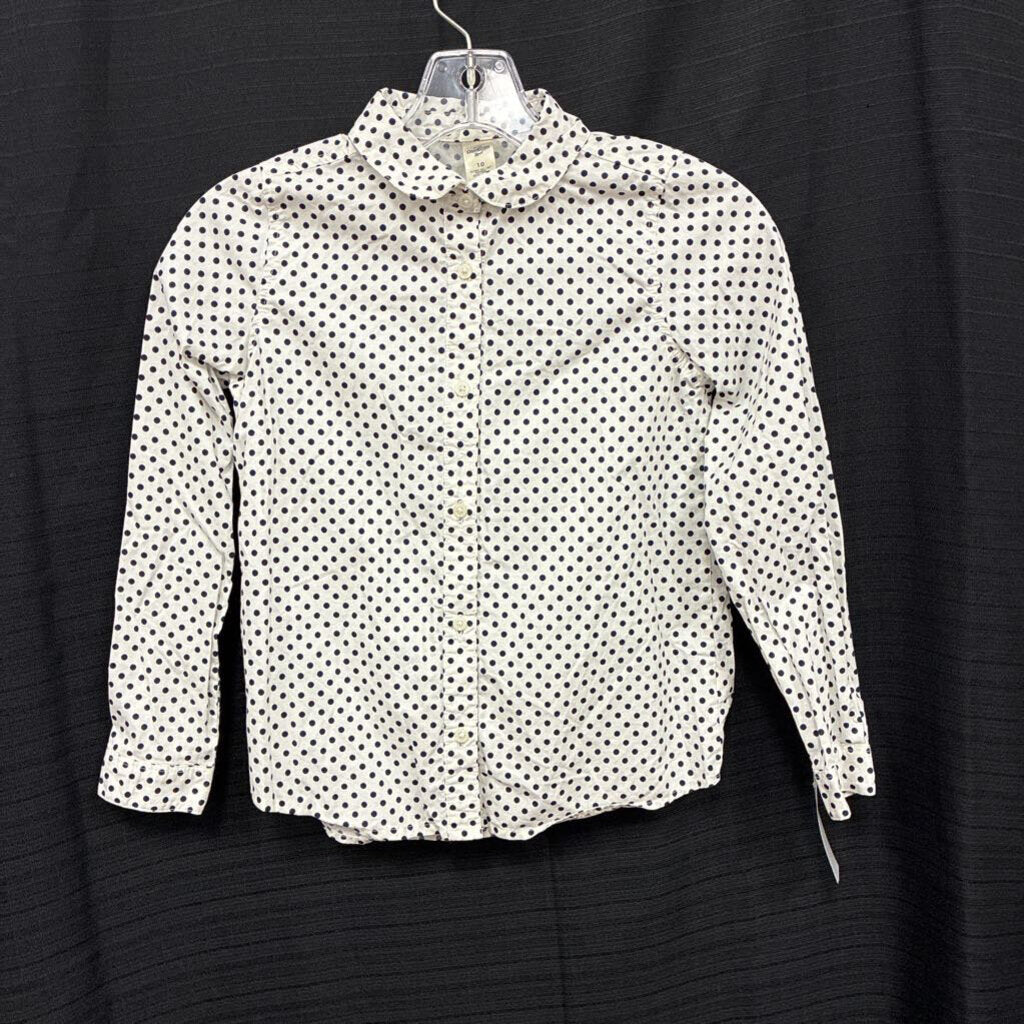 Polka Dot Button Down Top