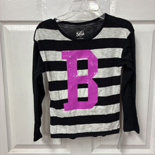Load image into Gallery viewer, "B" Striped Sequin Top
