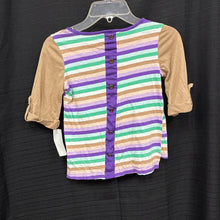 Load image into Gallery viewer, Striped Button Back Top
