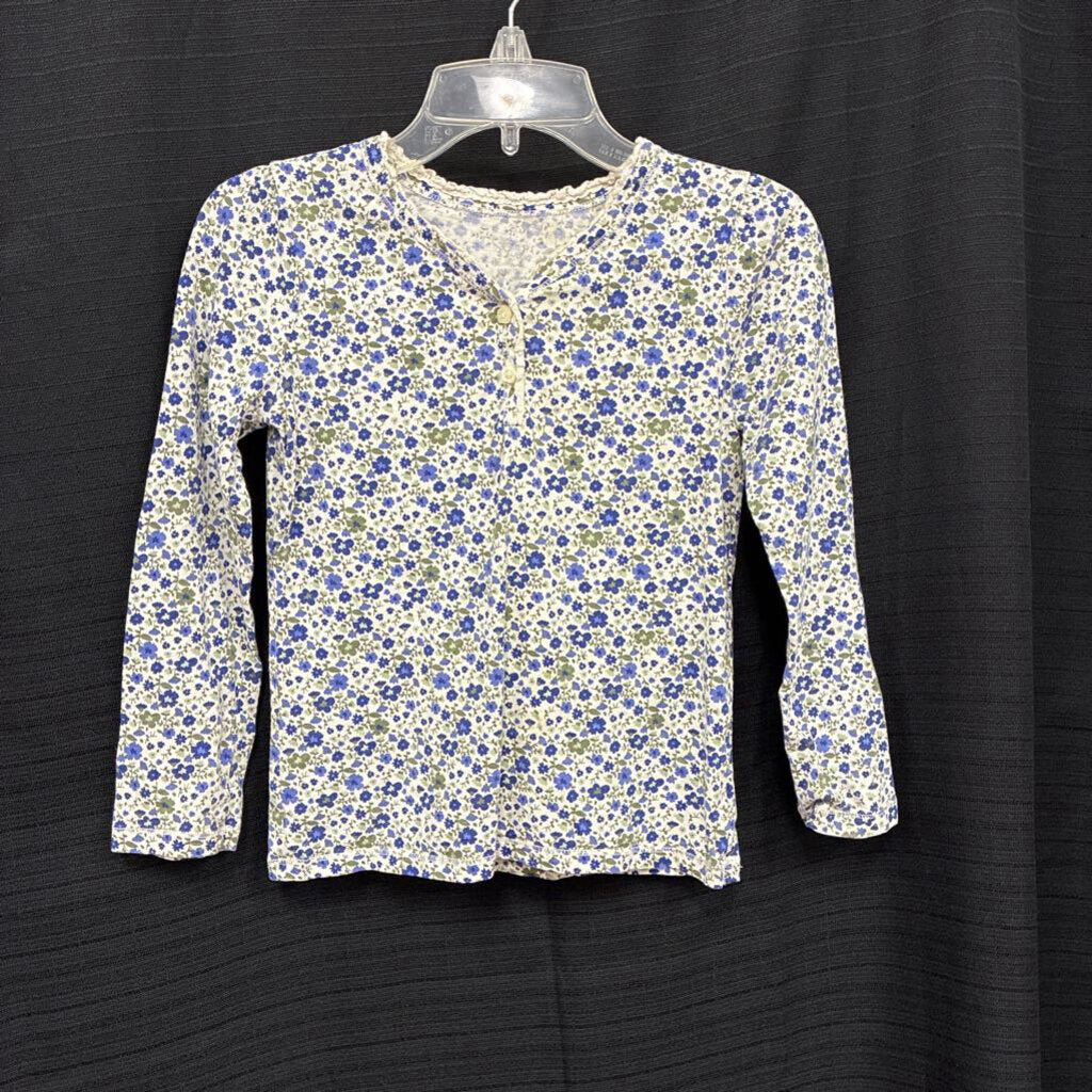 Flower Button Top