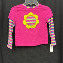 Load image into Gallery viewer, Striped Flower Top
