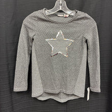 Load image into Gallery viewer, Striped Sequin Star Top
