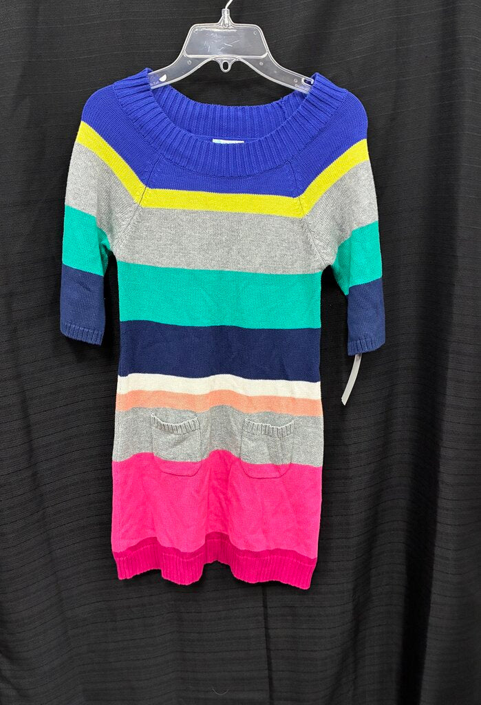 Striped Knit Sweater Dress