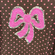 Load image into Gallery viewer, Polka Dot Lace Bow Top
