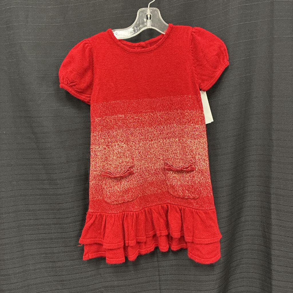 Sparkly Ruffle Knit Dress