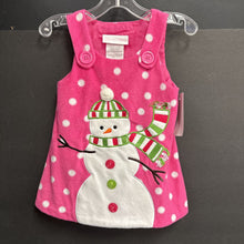 Load image into Gallery viewer, Polka Dot Snowman Dress
