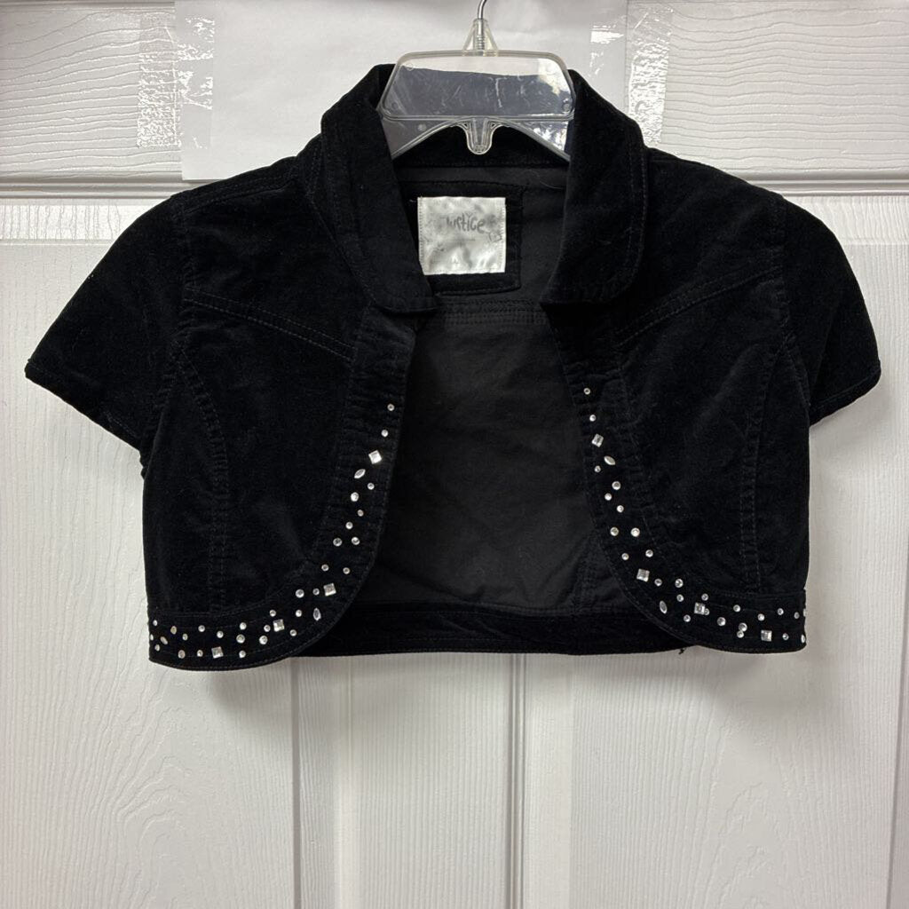 Rhinestone Open Front Top