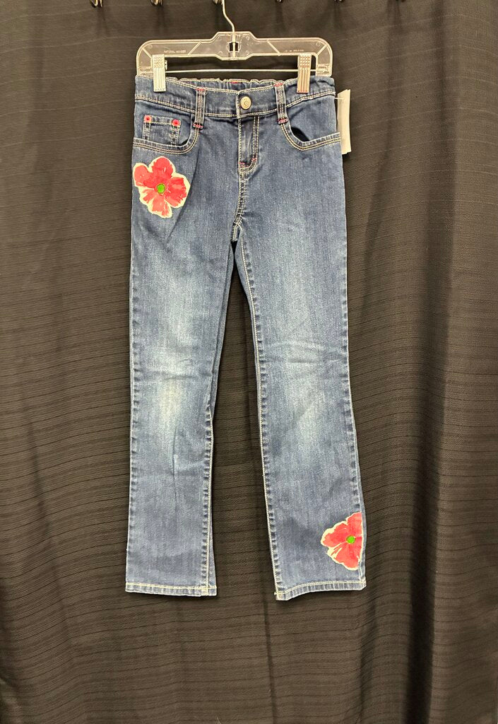 Denim Flower Pants