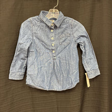Load image into Gallery viewer, Denim Button Top
