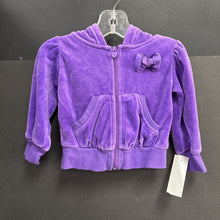 Load image into Gallery viewer, Bow Hooded Zip Sweatshirt
