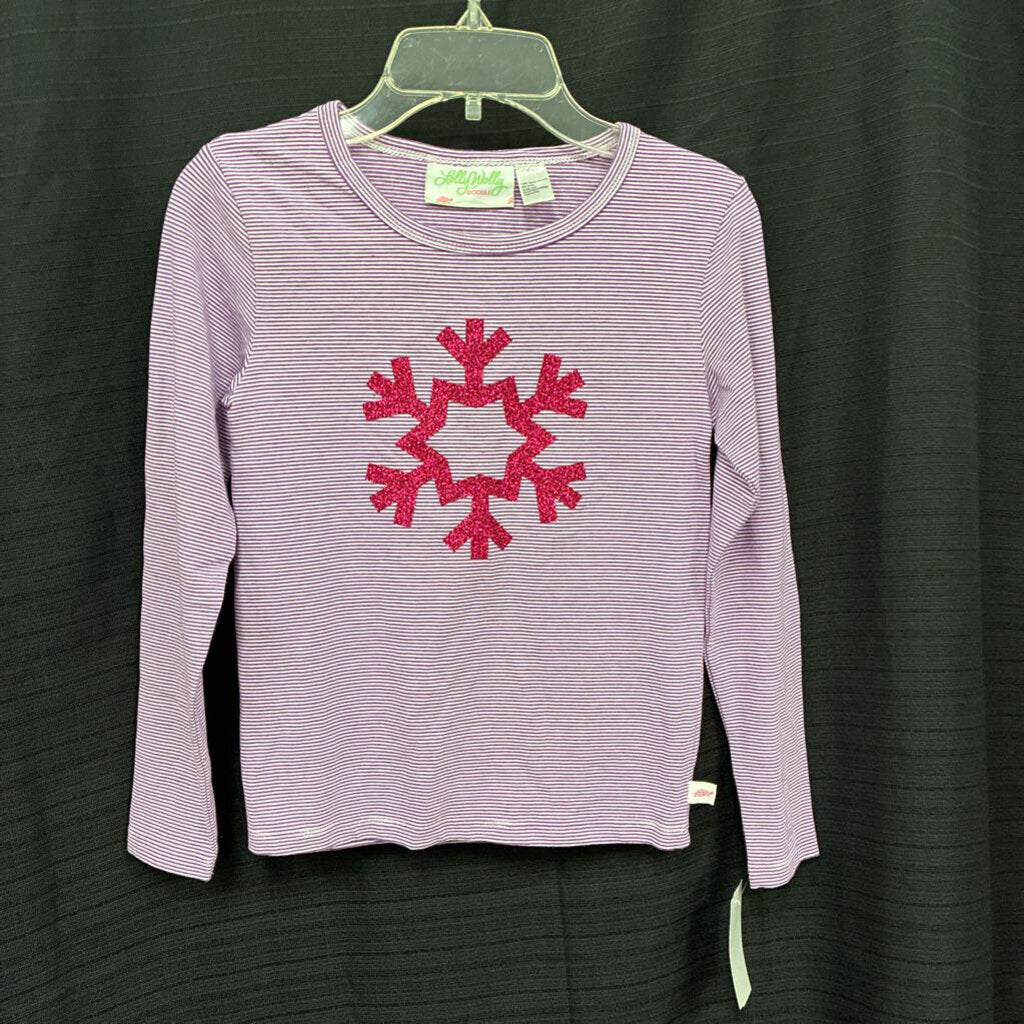 Striped Snowflake Top