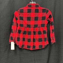 Load image into Gallery viewer, Plaid Button Top
