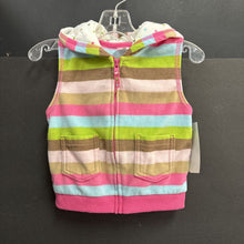 Load image into Gallery viewer, Striped Hooded Vest
