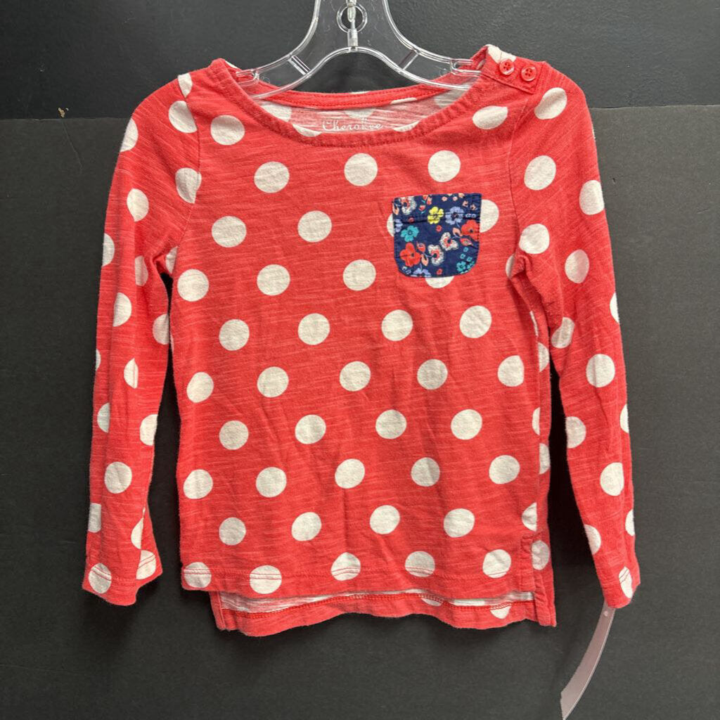 Polka Dot Flower Top