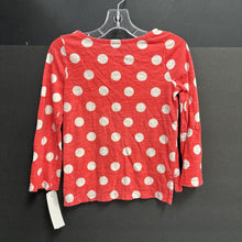 Load image into Gallery viewer, Polka Dot Flower Top
