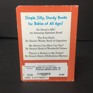 Dr. Seuss's ABC: An Amazing Alphabet Book (Orange Cover) -dr. seuss board