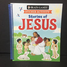 Load image into Gallery viewer, Stories of Jesus (Brain Games Sticker Activity) -religion activity paperback
