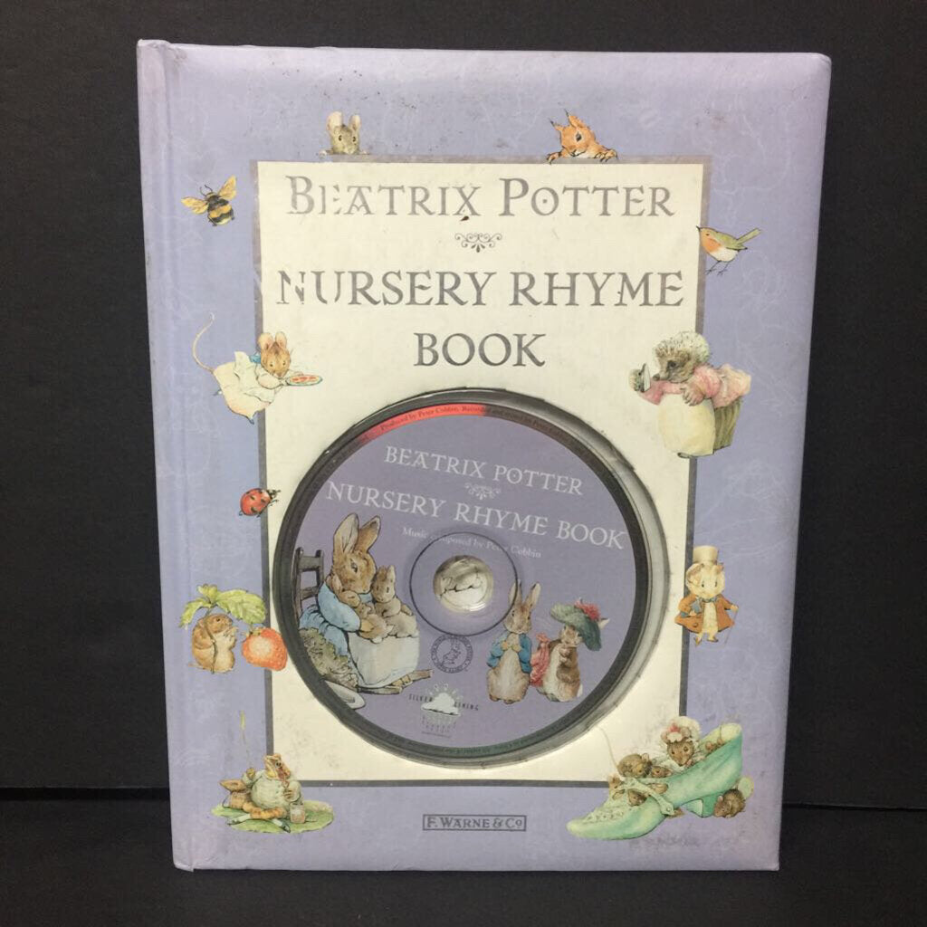 Beatrix Potter Nursery Rhyme Book w/ CD (Peter Rabbit) -character hardcover