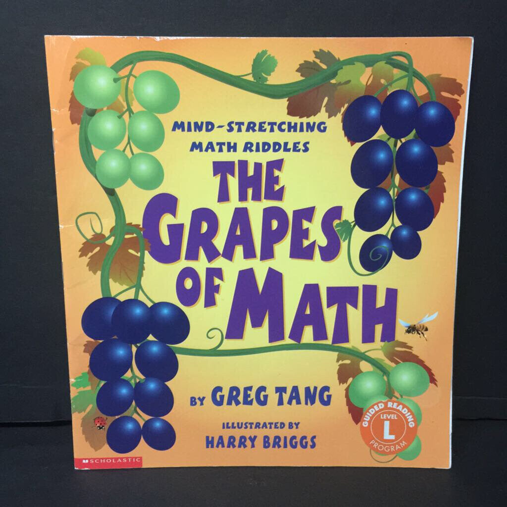 The Grapes of Math: Mind-Stretching Math Riddles (Greg Tang) -educational paperback